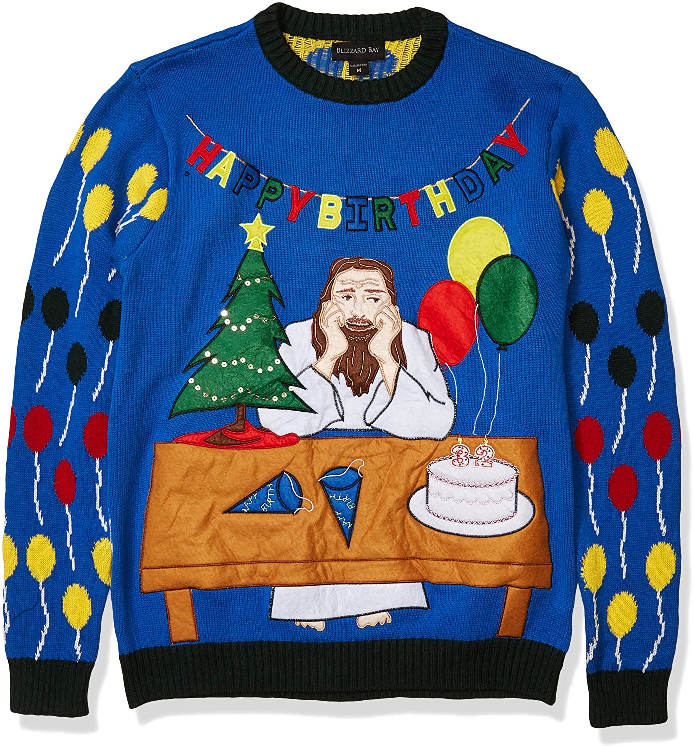 Men's Ugly Christmas Sweater Jesus 