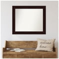 thumbnail image 3 of Amanti Art Custom Framed Wall and Bathroom Mirror (28.25 x 33.25 in.), Coffee Bean Brown Frame, 3 of 7
