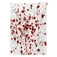 thumbnail image 3 of Ambesonne Bloody Tablecloth Rectangular Table Cover, Splashes of Blood Scary, 60"x90", Red White, 3 of 4