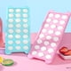 thumbnail image 5 of Paquete de 2 bandejas de hielo de silicona con forma de pata de gato con tapa extraíble, moldes flexibles de cubitos de hielo de fácil liberación para congelador, 5 of 6