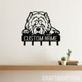 thumbnail image 2 of Craftnamesign Custom Chow Chow Dog Metal Key Holder, Puppy Decorative Key Holder, Metal Coat Rack, 2 of 5