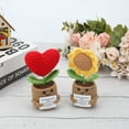thumbnail image 7 of Appreciation Gifts for Teacher, EEEkit Positive Sunflower/Heart Doll Crochet Plant for Teacher Boss Coworkers, 7 of 7