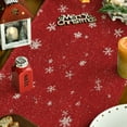 thumbnail image 4 of Smile Snowman Christmas Table Runner 13 x 72 Inch, Red, Seasonal Winter Xmas Holiday Kitchen Dining Table Decoration for Indoor Outdoor Home Party Decor, 4 of 7