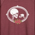 thumbnail image 3 of Instant Message - Human And Cat Skull - Women's Lightweight French Terry Long Sleeve Shirt, 3 of 6