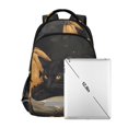 thumbnail image 7 of FORMRS Unisex Backpack Elementary School Travel Bookbag with Reflective Stripes, Retro Halloween Cat, 7 of 7
