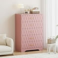 thumbnail image 6 of M optimized Chest of Drawers for Bedroom with 5 Drawers, Wooden Dresser with Gold Handles, Storage Cabinet and Organizer Drawers for Living Room, Hallway, Entryway, Modern Nightstand, 6 of 9