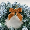 thumbnail image 7 of Party Bows 12 Pack Dark Brown Velvet Christmas Bows, 3 Inch Decoration Bows for Tree, Wreath, Gift Wrap, and Craft Projects, 7 of 7