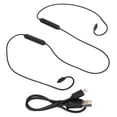 thumbnail image 2 of Universal MMCX Adapter Cable, Earphone Cable Low Latency One Click Switch Ergonomic With Controller Microphone For ATH For IM02, 2 of 8