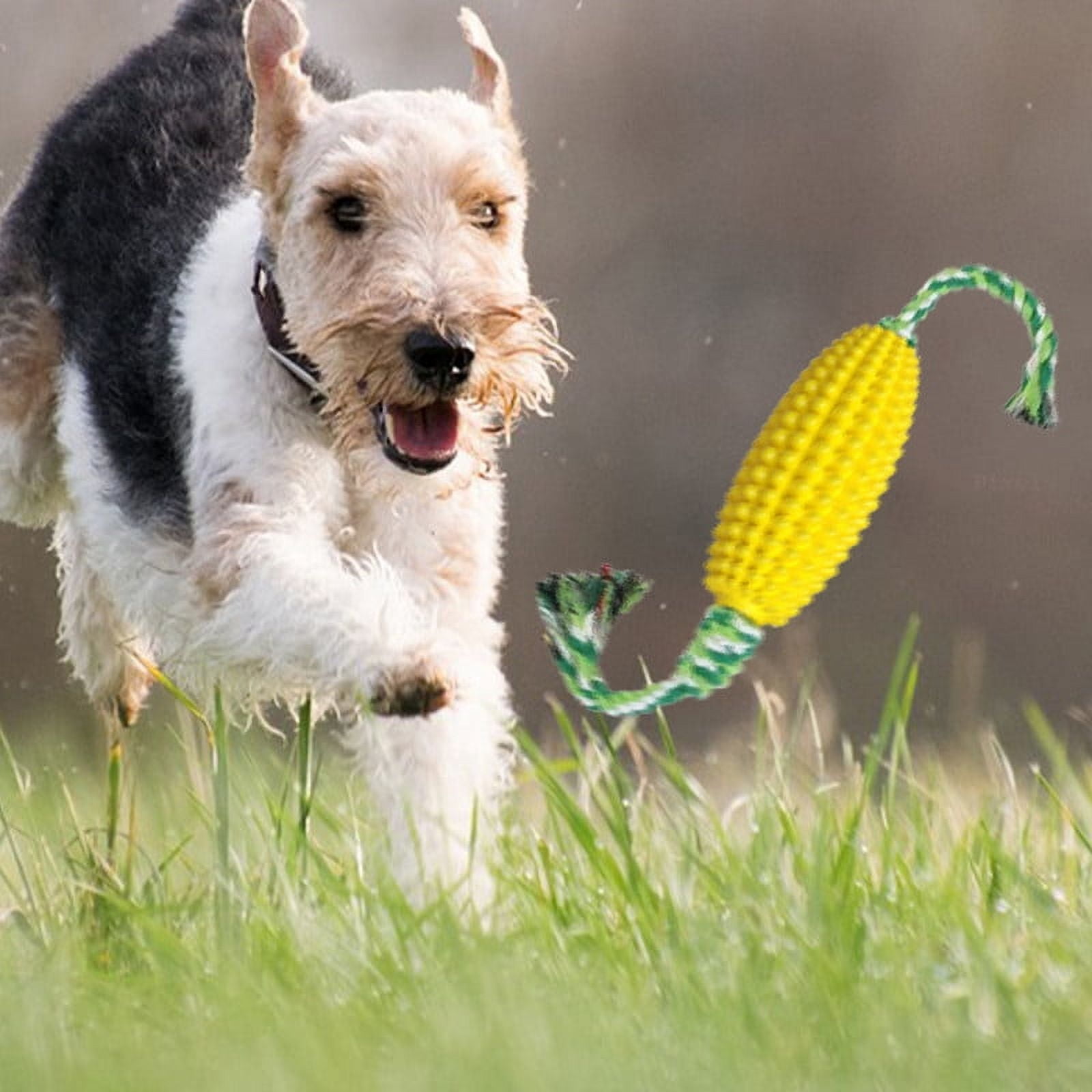 Ziyofinn 2 Pcs Indestructible Rope Dog Toy for Large Medium Small Dogs Yellow & Cyan