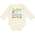 thumbnail image 3 of Inktastic My Aunt in California Loves Me Boys or Girls Long Sleeve Baby Bodysuit, 3 of 5