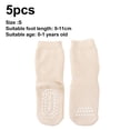 thumbnail image 2 of 5 pares de calcetines antideslizantes para bebé, hasta la rodilla, antideslizantes, 2 of 5