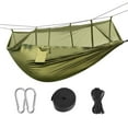 thumbnail image 2 of (600 lbs) Load Single & Double Camping Hammock with Mosquito Net Portable Parachute Nylon Hammock for Hiking Backpacking Survival Travel Beach Backyard, 2 of 5
