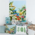 thumbnail image 2 of Designart ' Still Life Of Colorful Wildflowers With Leaves I ' Traditional Canvas Wall Art Print, 2 of 4
