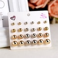 thumbnail image 2 of ziyahi 12 Pairs Rhinestones Girls Earring Set Crystal Ear Stud Earrings Multiple styles No.06 s, 2 of 5