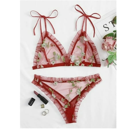 uublik Valentines Lingerie Set for Women Plus Size Babydoll Sexy Naughty Lace Bodysuit