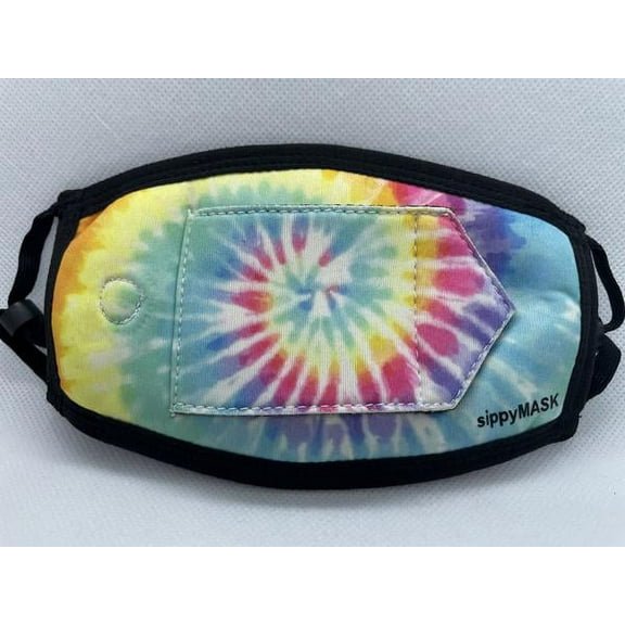 Child sippyMASK (Tie Dye) w/ Adjustable Ear Loops (ages 6-14)