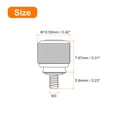thumbnail image 2 of 10 Pack M3x0.5x5.84mm Computer Case Thumbscrews, Knurled Head Spring Screw, Black, 2 of 6