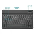 thumbnail image 2 of Teclado Bluetooth Teclado Portátil para Tablet PC Accesorios para Juegos de Tableta, 2 of 5