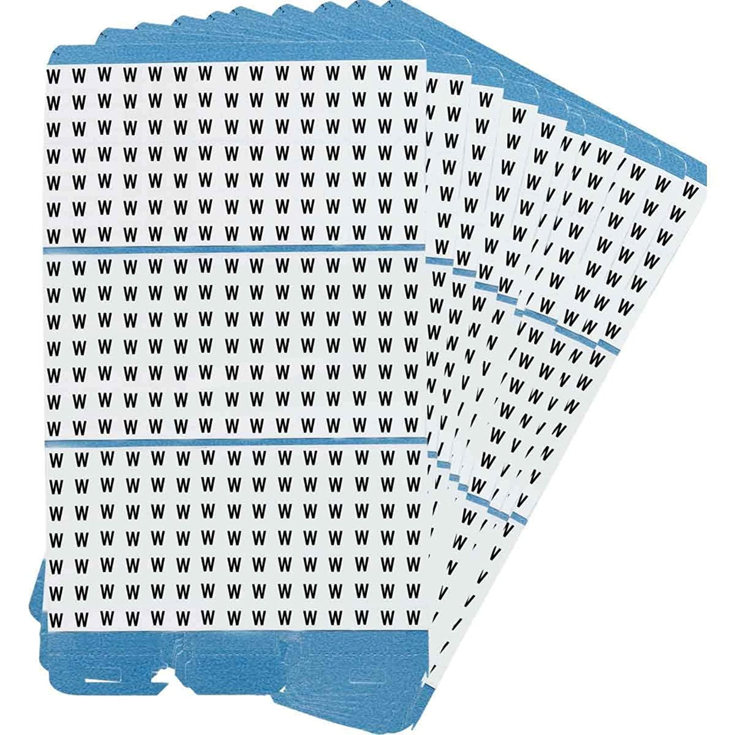 Pack of 10 Repositionable Vinyl Cloth Brady PWM-W Wire Marker Legend W Black on White