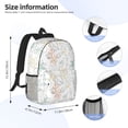 thumbnail image 4 of Goofa Sea Animals Pattern Lightweight Student Backpack for School, Water-Resistant, Adjustable Straps, Fits 15" Laptop, Multiple Pockets for Books, Accessories, 4 of 4