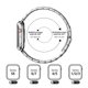 thumbnail image 4 of Compatible con correa de Apple Watch de 42 mm/44 mm/45 mm/49 mm, acero inoxidable compatible con correa de Apple Watch Se, Se 2, ultra, Series 8/7/6/5/4/3/2/1 (plata, 42 mm/44 mm/ 45 mm/49 mm) oso de fresa Electrónica, 4 of 5