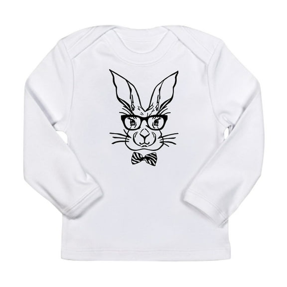 CafePress - Cute Hipster Easter Bunny Long Sleeve T Shirt - Long Sleeve Infant T-Shirt