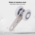 thumbnail image 3 of Rueda De Polea, Polea De Doble Rueda De Nailon De Acero Inoxidable De 19 Mm De Diámetro, Ligera, 10 Piezas De 44 Mm De Longitud, Fácil Instalación Para Puertas Correderas, 3 of 7