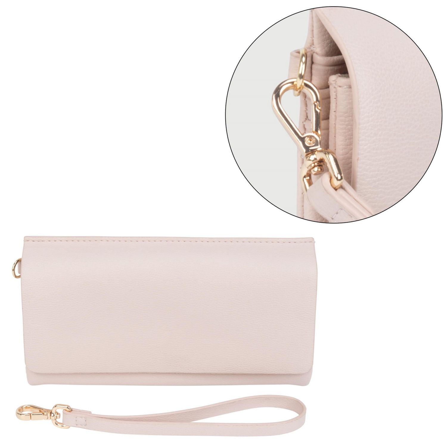 Time and Tru Ladies Flap Wristlet Clutch Wallet, Wristlet clutch wallet.