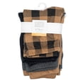 thumbnail image 2 of Hudson Baby Boy Cotton Pants and Leggings, Brown Black Plaid, 0-3 Months, 2 of 6