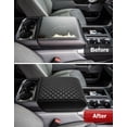 thumbnail image 6 of KBH Center Console Cover Fit for 2021-2026 Ford F150 Accessories, Black Leather Armrest Cover for Truck, Middle Console Lid Arm Rest Cushion Pad, 6 of 8