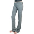 thumbnail image 2 of women's new yoga athletic foldover stretch comfy lounge flare fit pants-plus size available (fast & free shipping), 2 of 4
