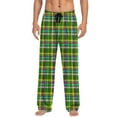 thumbnail image 4 of BiZtdJrK Sleep & Lounge Pajamas Pants for Men Christmas Plaid Flannel Pjs Bottoms with Pocket Baggy Comfy Cotton Sleepwear, Green, L, 4 of 7