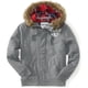 thumbnail image 1 of Chaqueta de forro polar Aeropostale con capucha y forro a cuadros gris XX-Large, 1 of 1
