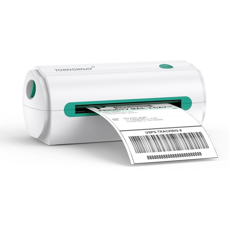 TORDORDAY Bluetooth Thermal Shipping Label Printer, 4''x6'' Bluetooth Label Printer for Shipping Packages