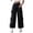 #248-Black, variant on Women's Polyester Elastic Waist Sports Pants with Bow Tie and Drawstring for Warmth Comfortable Casual Wear