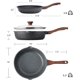 thumbnail image 4 of SENSARTE Juego de utensilios de cocina antiadherentes, sartenes antiadherentes compatibles con inducción de 3 piezas, contiene sartén de 9.5 pulgadas y sartén de 5 cuartos con tapa, mango que se manti, 4 of 4