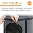thumbnail image 6 of K&H Pet Products Mod Capsule Soft-Sided Pet Carrier for Cats Classy Gray 17 X 17 X 15.5 Inches, 6 of 9