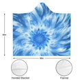 thumbnail image 3 of Wearable Blanket,Blue Burst Pattern Hooded Wearable Sherpa Blanket for Adults & Teens,Winter Poncho Shawl Wrap Cape Thick Warm,50"x60", 3 of 5