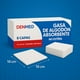 thumbnail image 2 of Gasa No Esteril Algodón Absorbente Caja 200 Pzs 10x10 cm Denmed, 2 of 6