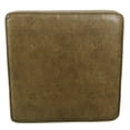 thumbnail image 3 of HomePop Square Transitional Faux Leather Ottoman with Lift Off Top in Brown, 3 of 8