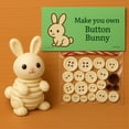 thumbnail image 3 of jesticaly 3D Christmas Animal DIY Fastener Ornaments Reusable Buttons Festive Exquisite Compact, Multifunctional for and Xmas rabbit, 3 of 6