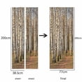 thumbnail image 3 of (77x200cmStyle C)Door Sticker Trompe l'oeil Effect 3D Interior PVC Wall Stickers for Decoration Wall Living Room Kitchen Bedroom Bathroom Wallpaper, 3 of 5