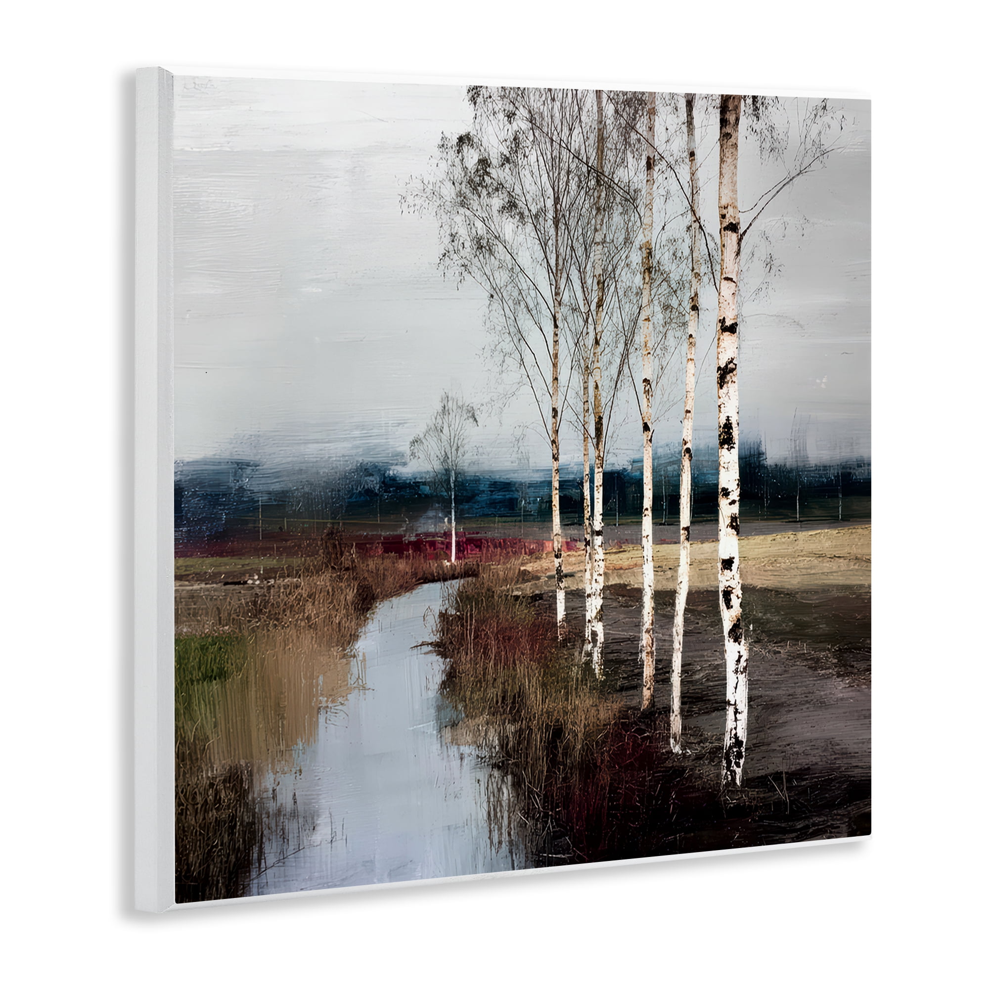 Stupell Industries Birch Creek River Wall Plaque Art, design by Kim Curinga