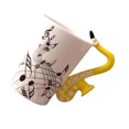 thumbnail image 1 of Ceramic Cup Coffee Mug Instrument Ceramic Cup Innovative Mug Creative Gift Yellow Saxophone, 1 of 9