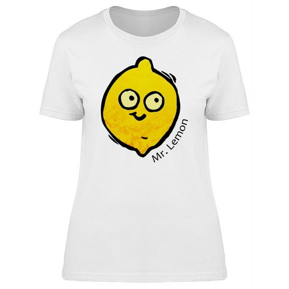 Funny Lemon Face T-Shirt Women -Image by Shutterstock, Female Medium