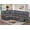 Gray, variant on 5 Seater Reclining Sofa,recliner with Center Armrest, USB, Phone Holder & Storage, Perfect for Home Cinema, Modern Couch (PU, Brown)
