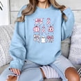 thumbnail image 5 of Zxlsdmn Women's Breast Cancer Crew Neck Sweatshirt Oversized Long Sleeve Drop Shoulder Pullover Tops Inspirational Printed Pattern Sweatshirts Fall Clothes M, 5 of 5