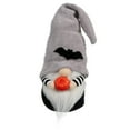 thumbnail image 2 of 8" Halloween Bat Standing Gnome with Pumpkin, 2 of 7