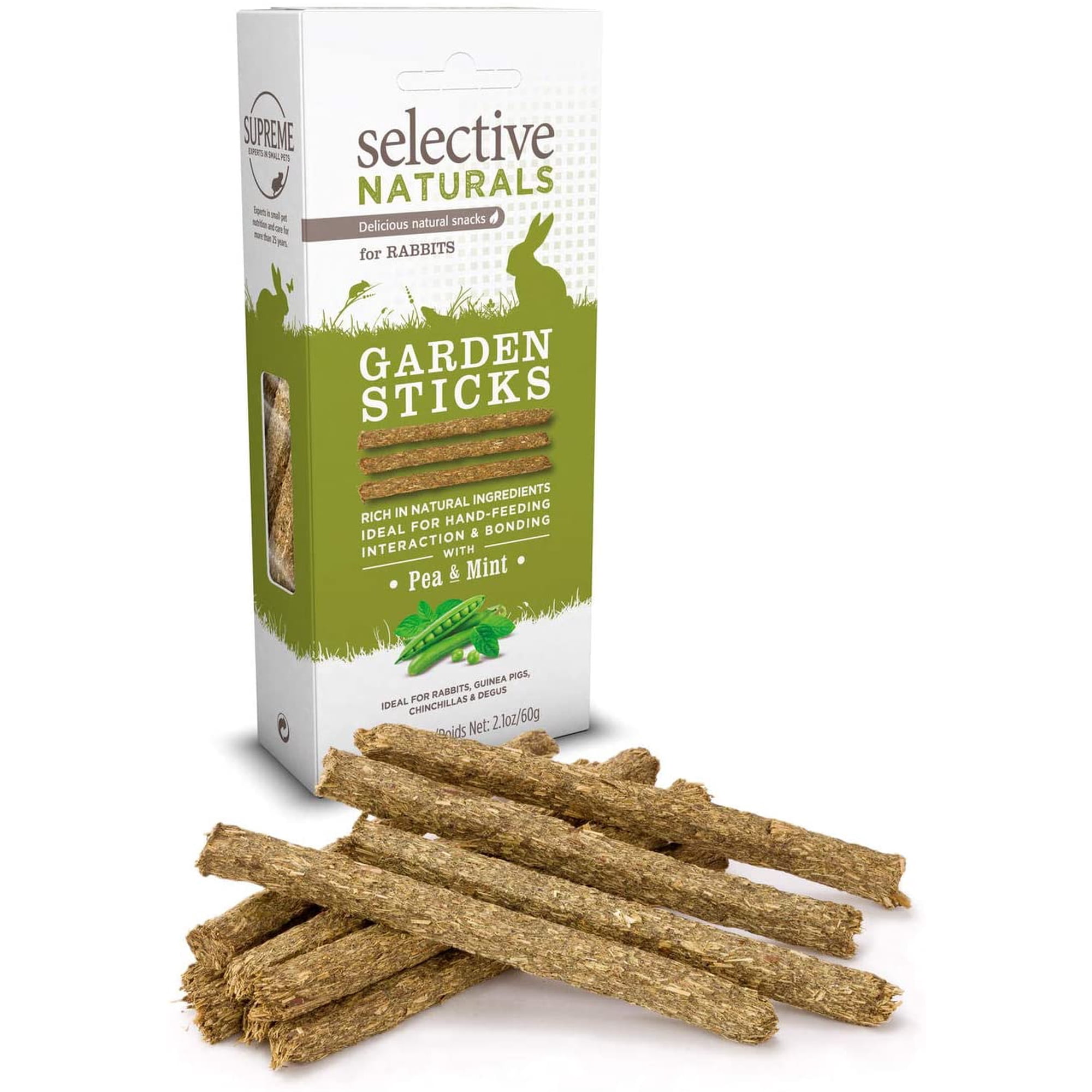 Science Selective Garden Sticks w/Pea & Mint for Rabbits, 2.1 oz