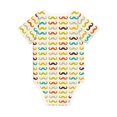 thumbnail image 5 of Balery Colorful Mustache Pattern Baby Climbing Clothes Infant Bodysuit Cute Infant Bodysuit Baby Romper-9M, 5 of 7